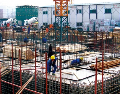 天津移動(dòng)通信濱海新區(qū)運(yùn)營(yíng)中心施工現(xiàn)場(chǎng)