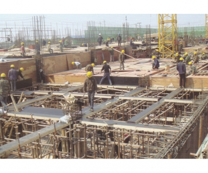 中國(guó)建筑第二程局施工現(xiàn)場(chǎng)